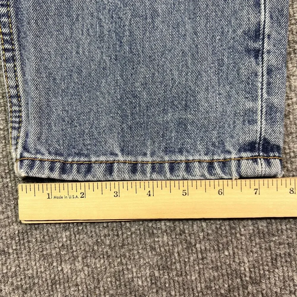 Levis 550 Jeans Mens 33x34 Blue Medium Wash Relaxed Tapered Denim Pants Casual